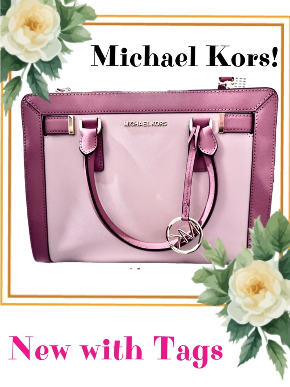 Michael Kors Two-Tone Pink Satchel